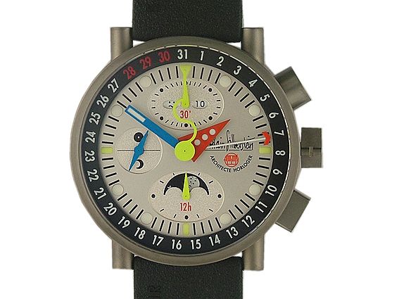 Alain Silberstein Krono Bauhaus 2 Titan Limitiert 40mm  UVP 7.800,- Neu