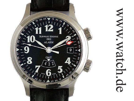 Schwarz Etienne GMT Reveil (Alarm) Automatic