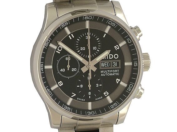 Mido Multifort Chronograph Stahl Automatik 44 mm UVP 1.590,- Ungetragen