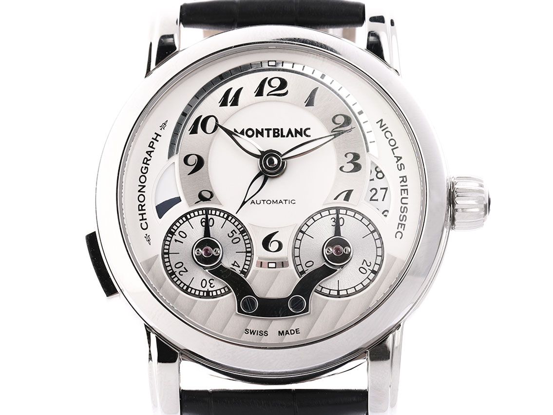Montblanc Nicolas Rieussec Chronograph Stahl Automatik 43mm Ungetragen