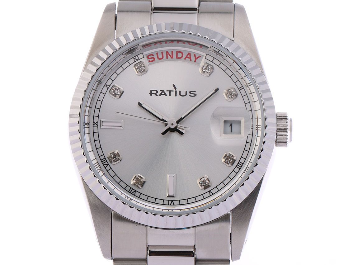 Ratius Day-Date Stahl 36mm Neu