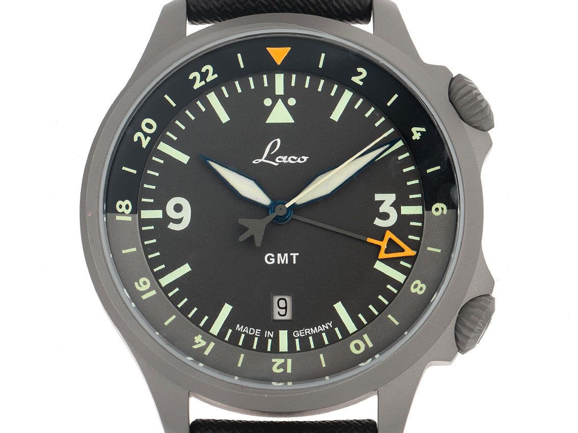 Laco Frankfurt GMT Ref.862120.2 Full Set Neu