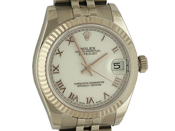 Rolex Datejust Medium Stahl Weißgold Automatik Jubilé Armband 31mm Ref.178274 UVP 6.800,- Ungetragen