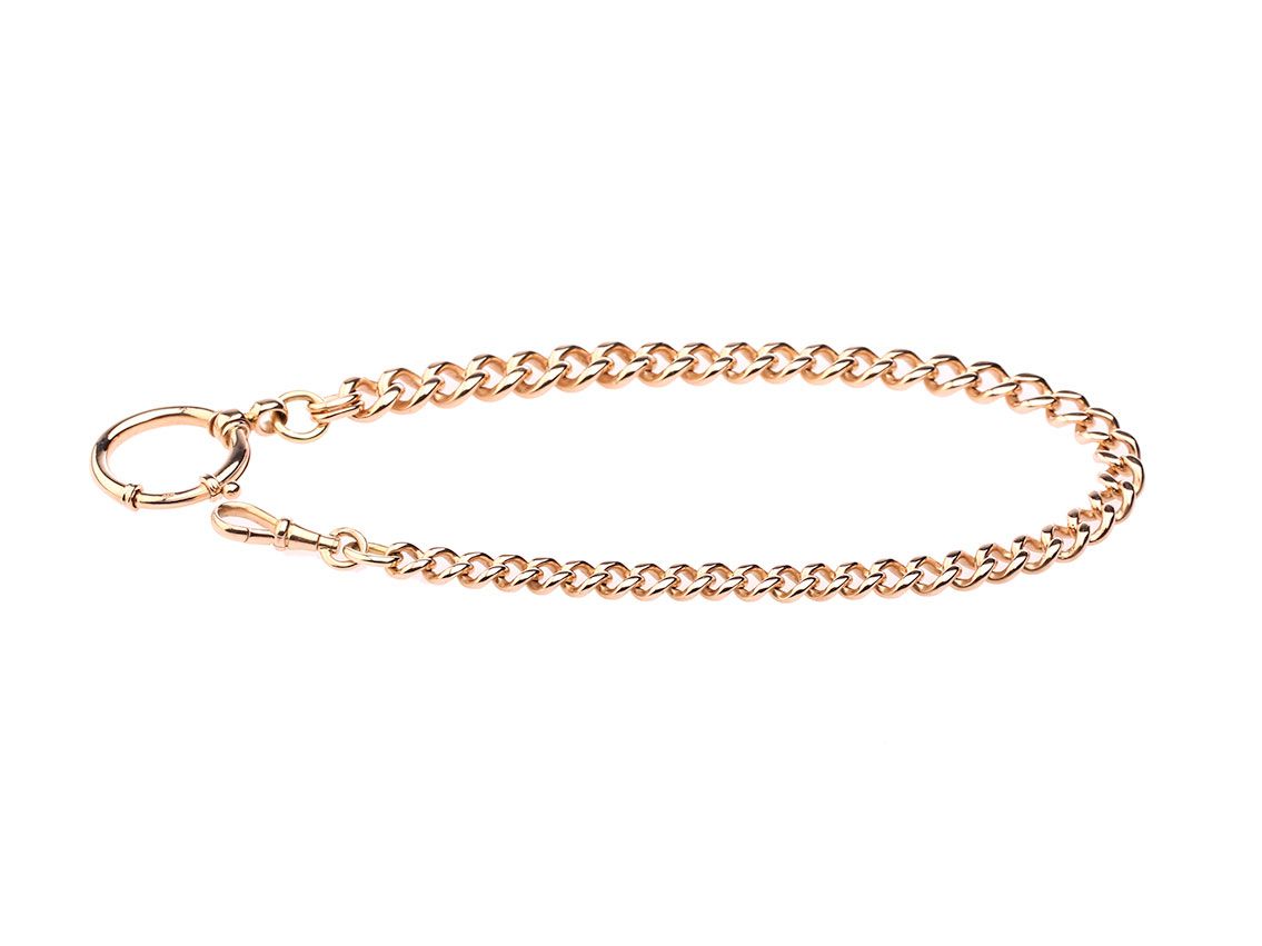 Taschenuhrenkette Roségold 310mm UVP 3.090,- Vintage