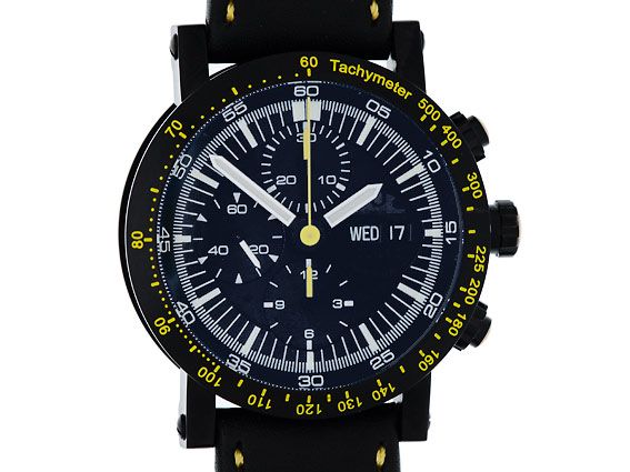 Temption Chronograph Classic Curare Day Date Yellow Black Limitiert 43mm Neu 2.480,-€