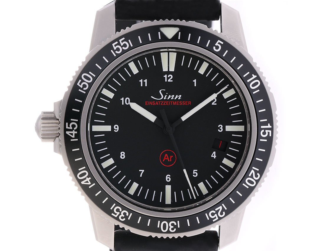 Sinn EZM Taucheruhr Einsatzzeitmesser Stahl Kautschuk Automatik - Main Image