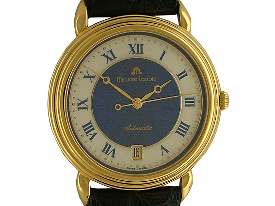 Maurice Lacroix Automatic Date Gelbgold Vintage 36mm Archive