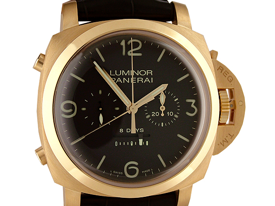 Panerai Luminor 1950 Rattrapante 8 Days 18kt Ros gold limitiert