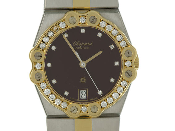 Chopard St. Moritz Stahl Gold Diamond 32mm Vintage Archive