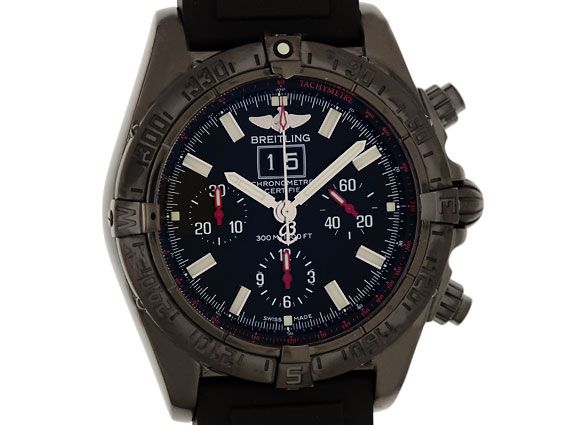 Breitling Blackbird Chronograph Blacksteel Kautschuk Limitiert 