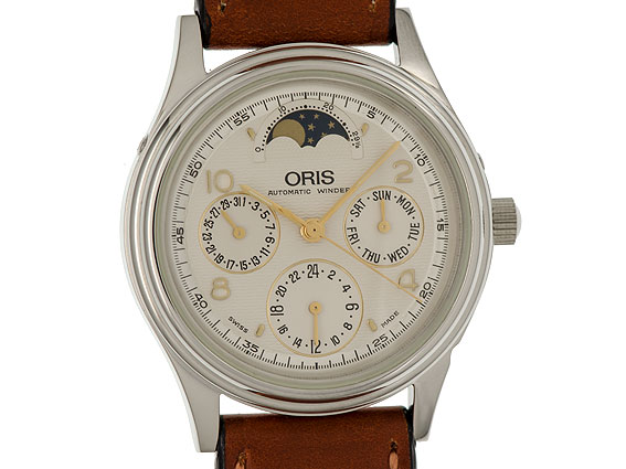 Oris Winder Vollkalender Mondphase Automatik Ref. 7433 Vintage