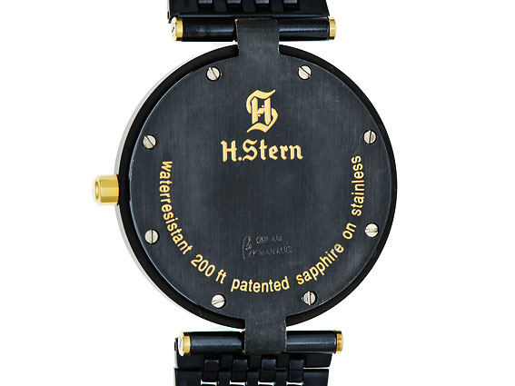 H Stern Uhrenmarke Mit H 18K Yellow Gold Sapphire Diamond Watch