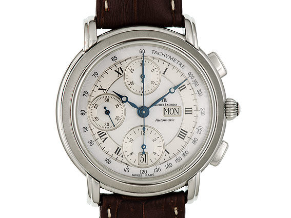 Maurice Lacroix Day Date Chronograph Stahl Automatik 40mm Ref