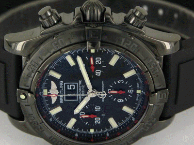 Breitling Blackbird Chronograph Blacksteel Kautschuk Limitiert 