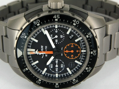 Sinn EZM 10 Fliegerchronograph Titan TESTAF Saphirglasboden 46mm