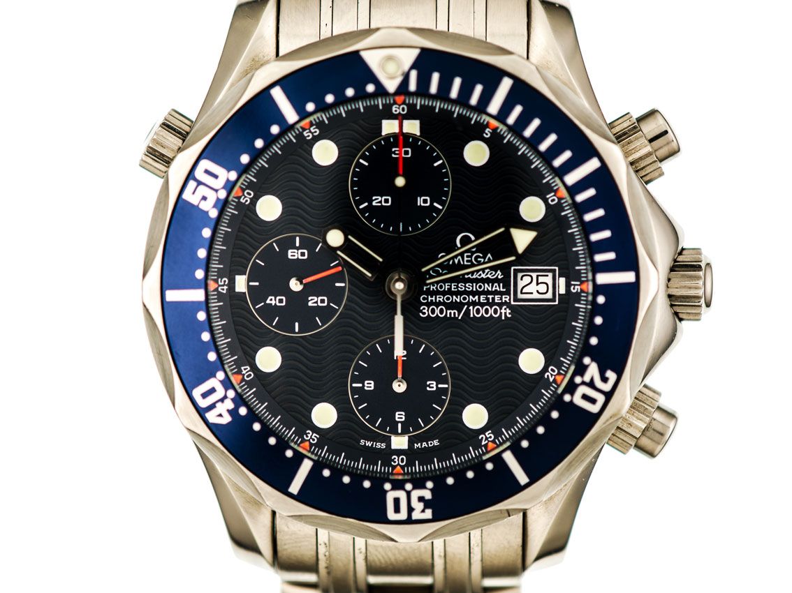 Omega Seamaster Professional Diver Edelstahl Automatik Chronograph 