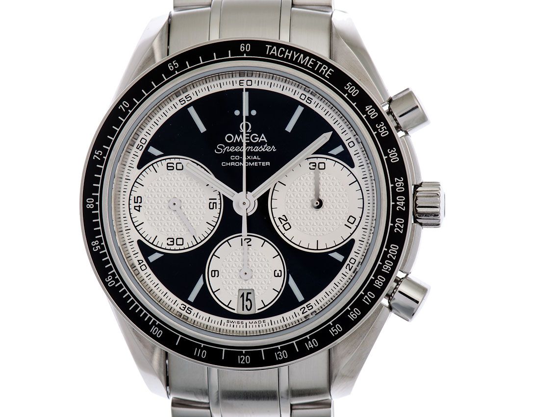 Omega Speedmaster Racing Co-Axial Stahl Automatik Chronograph 40mm 