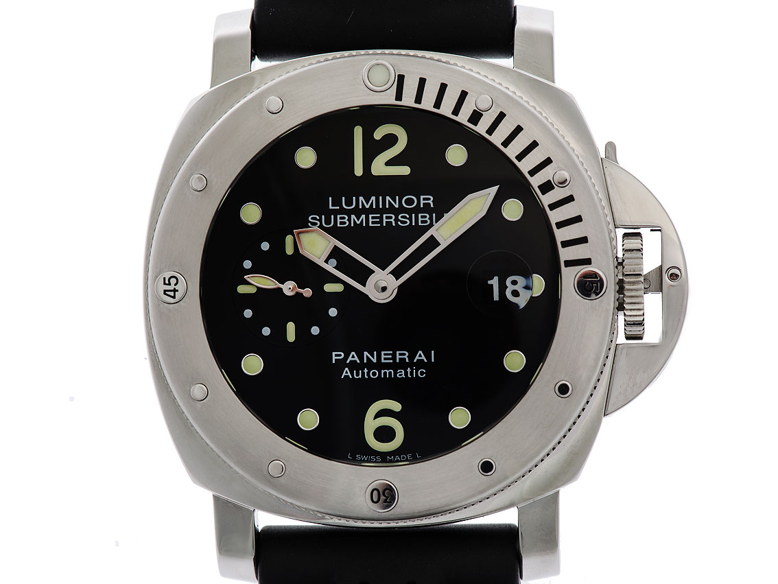 Panerai Luminor Submersible Stahl Automatik Kautschuk 44mm Ref