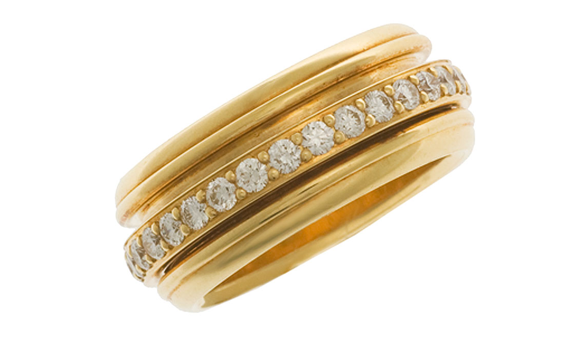 Piaget Ring Possession 18 kt Gelbgold Diamond 9 mm Ungetragen