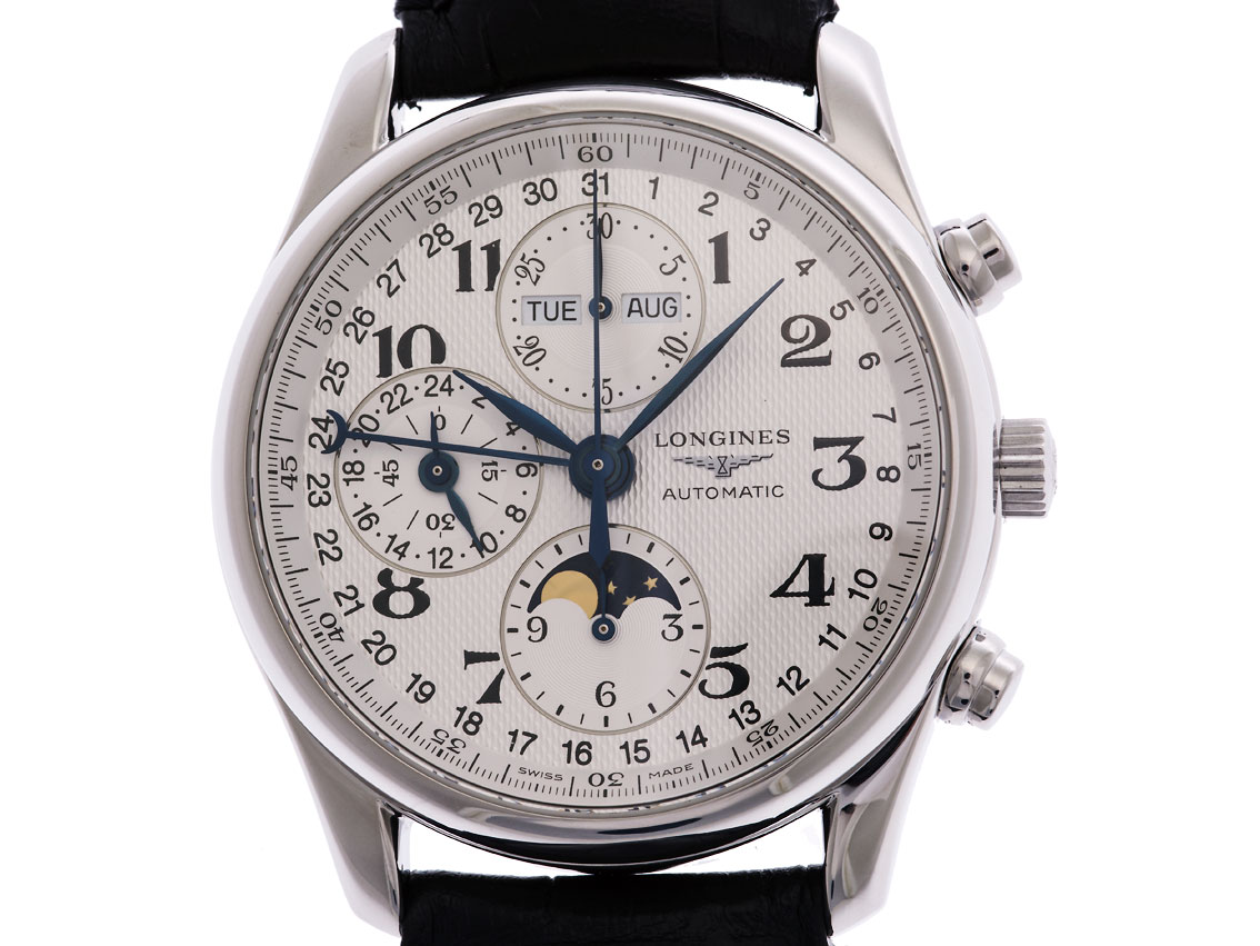 Longines Master Collection Stahl Automatik Chronograph Mondphase