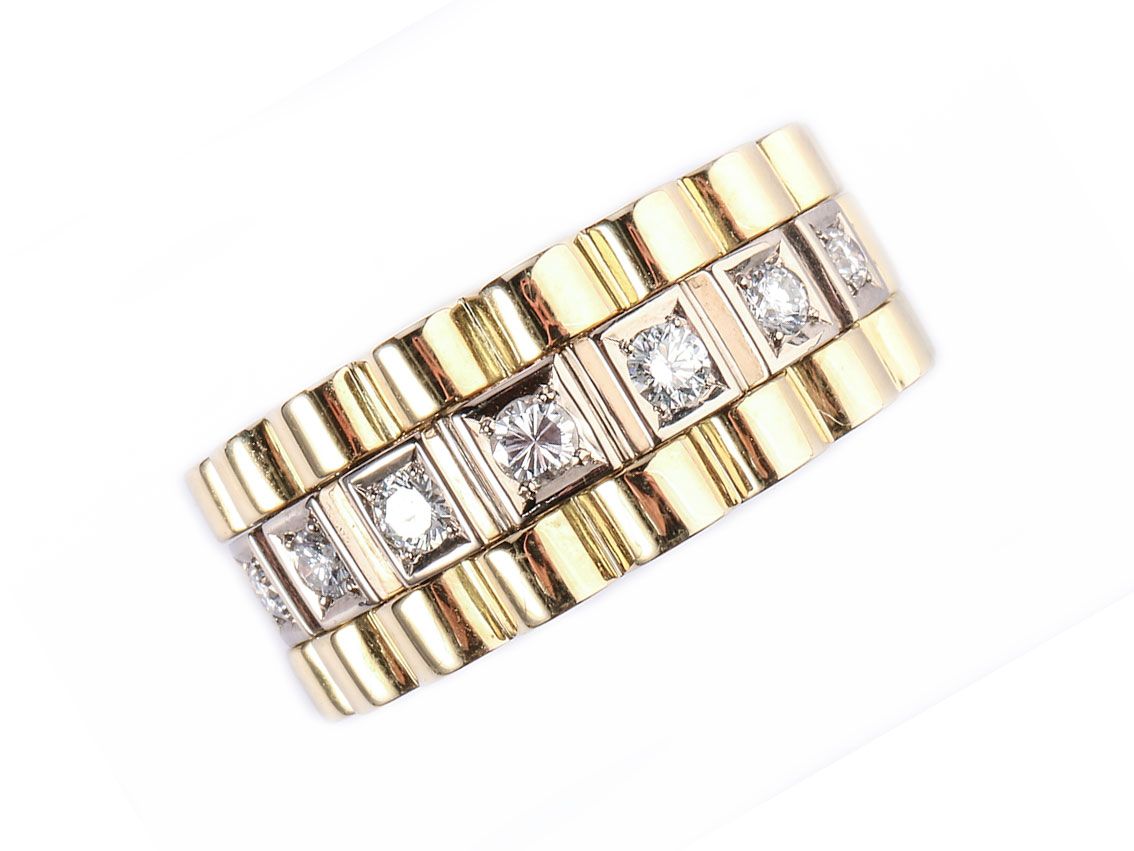 Mens Ring Rolex Ring Mit Diamant Ring Band Rolex Design Gelbgold