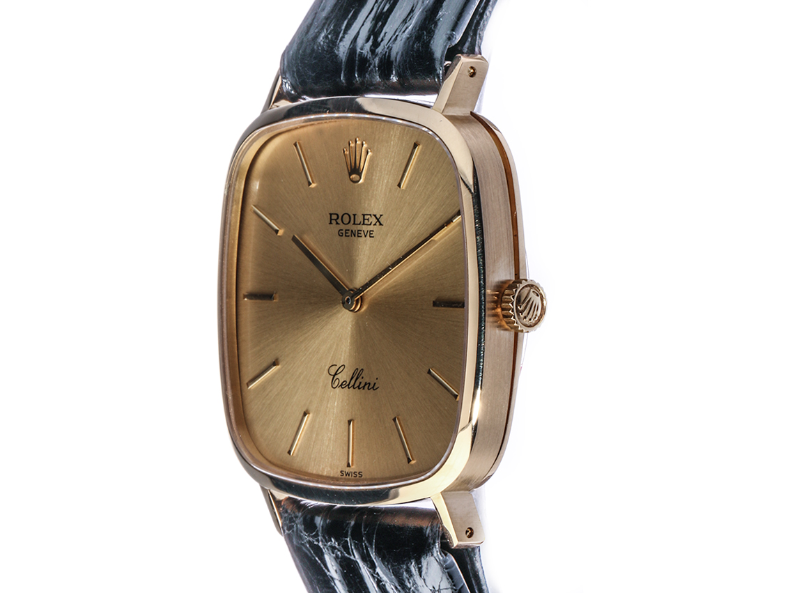 Rolex Cellini Gelbgold Handaufzug 30x30mm Ref.4114 Vintage