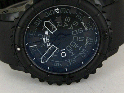 Fortis B-47 Big Black Stahl Automatik Kautschuck Limitiert 47mm 