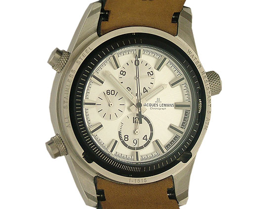 Jacques Lemans Turnable Dualtime Chronograph 44mm UVP 299.- N E U 
