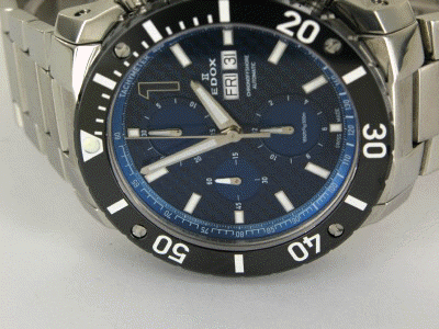 Edox Class 1 Chronoffshore Stahl Automatik Chronograph 45 mm 