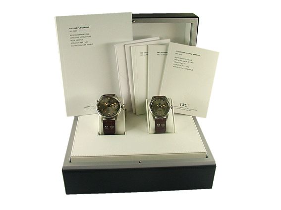 IWC Set Father and Son Große Flieger Platin Flieger Uhr Stahl