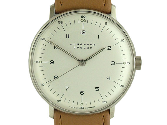 Junghans Max Bill Design Stahl Handaufzug 34mm UVP 625