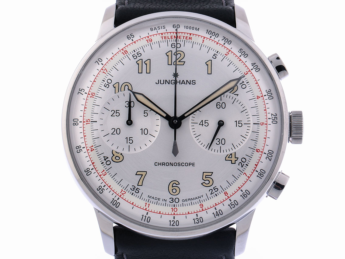 Junghans Meister Telemeter Stahl Automatik Chronograph Armband