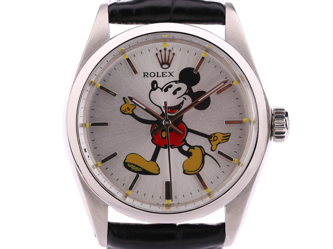 Rolex Oyster Precision Mickey Mouse Stahl Handaufzug 34mm Ref.6426
