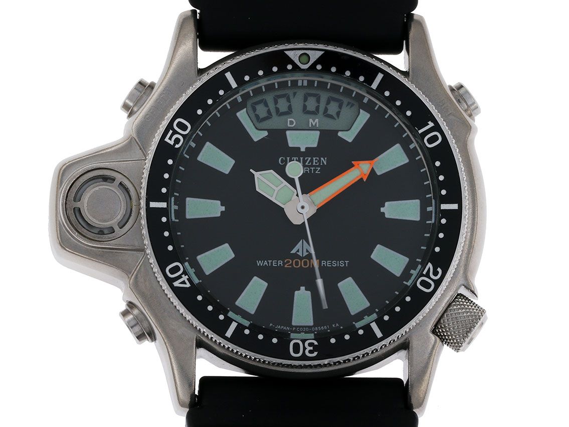 Citizen Promaster Aqualand Taucheruhr Chronograph Stahl Kautschuk 
