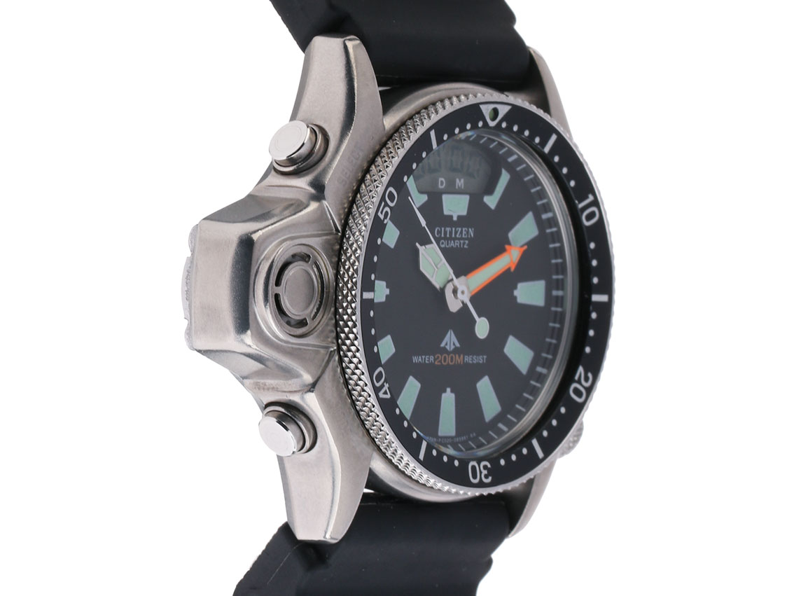 Citizen Promaster Aqualand Taucheruhr Chronograph Stahl Kautschuk  