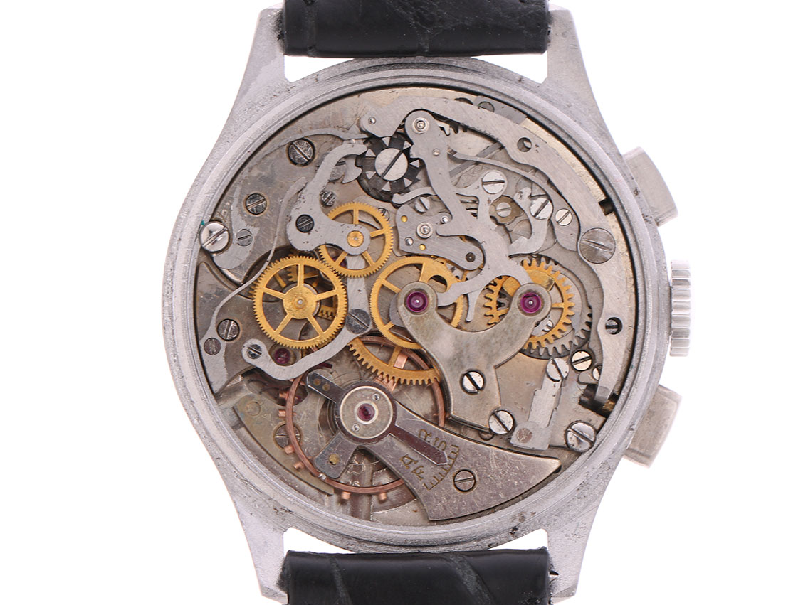 Venus 175 Schaltrad Stahl Handaufzug Chronograph 35mm Vintage